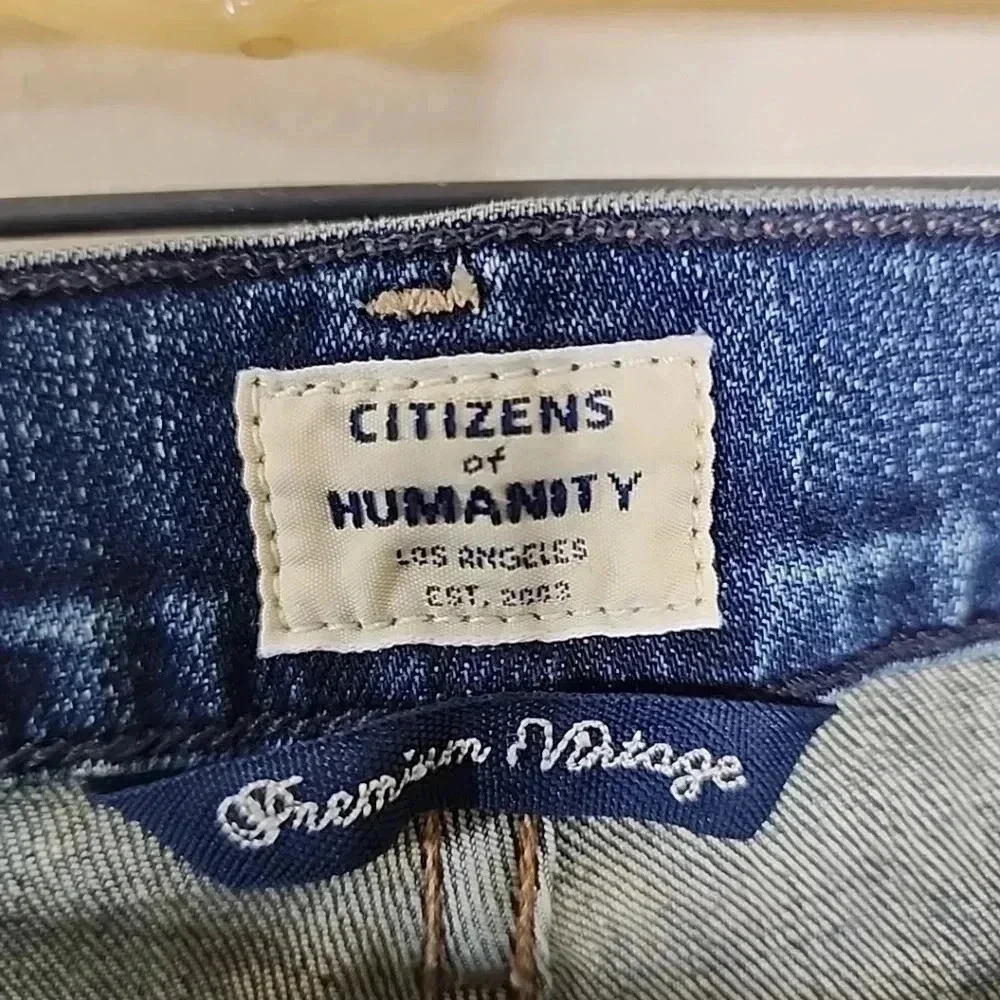 Citizens of Humanity- Agnes Mid Rise Slim Straight Jeans-26 - Picture 10 of 10